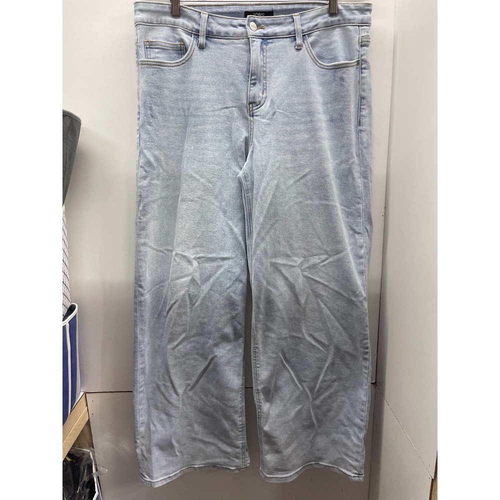 Oneso Light Wash Wide Leg Jeans Womens Size 16W High Waisted Light Blue Denim
